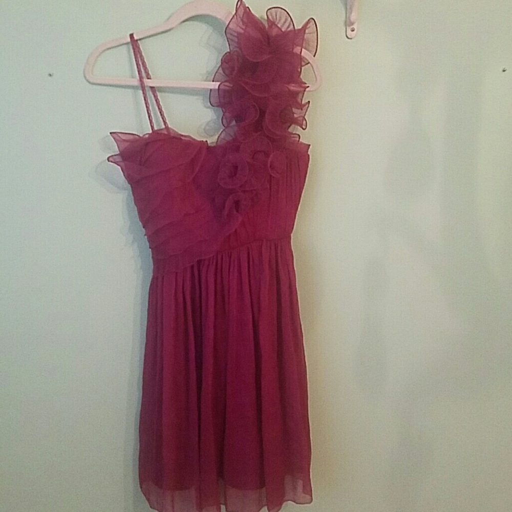 New without tag Bcbg dress 6, redish purple!